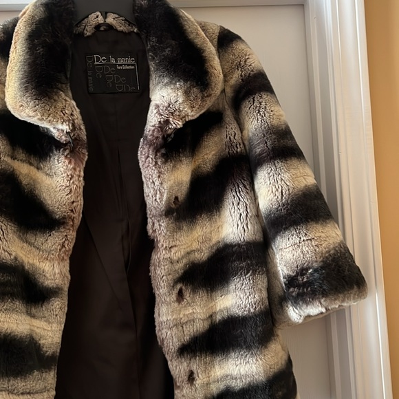 Rex-Chinchilla Fur Coat - Picture 5 of 5